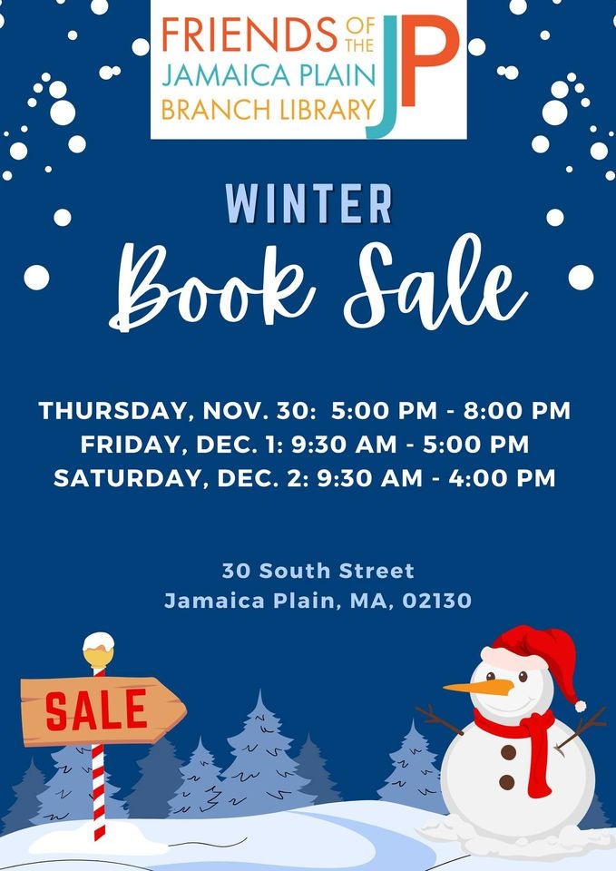Friends of the Jamaica Plain Branch Library Winter Book Sale