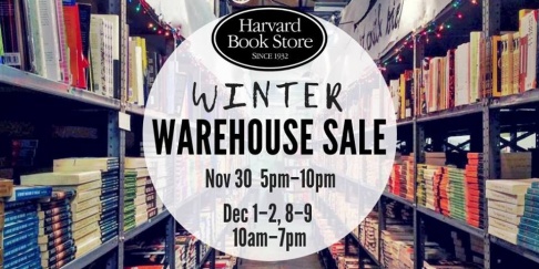 Harvard Book Store Winter Warehouse Sale 2018