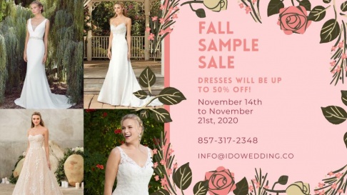 I Do Wedding Fall Blowout Sample Sale