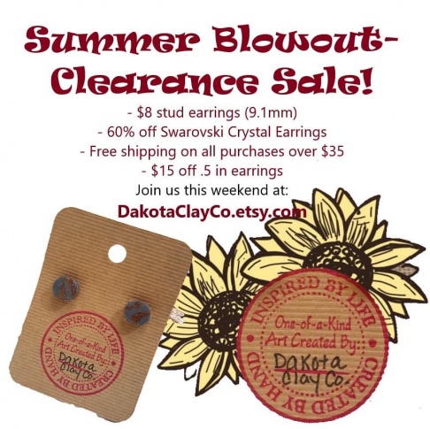 Dakota Clay Co. Online Summer Blowout Clearance Sale